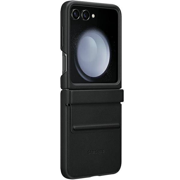Etui z ekoskóry do Samsung Galaxy Z Flip 5 - czarne