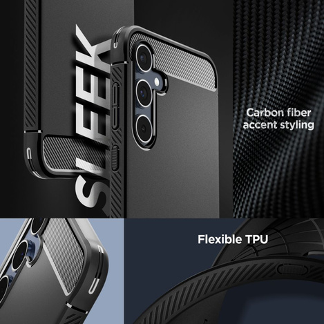 Etui SAMSUNG GALAXY A55 5G Spigen Rugged Armor Matte czarne