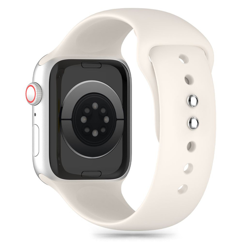 Tech-Protect Silicone Strap for Apple Watch 4 / 5 / 6 / 7 / 8 / 9 / SE / Ultra 1 / 2 (42 / 44 / 45 / 49 mm) - Beige