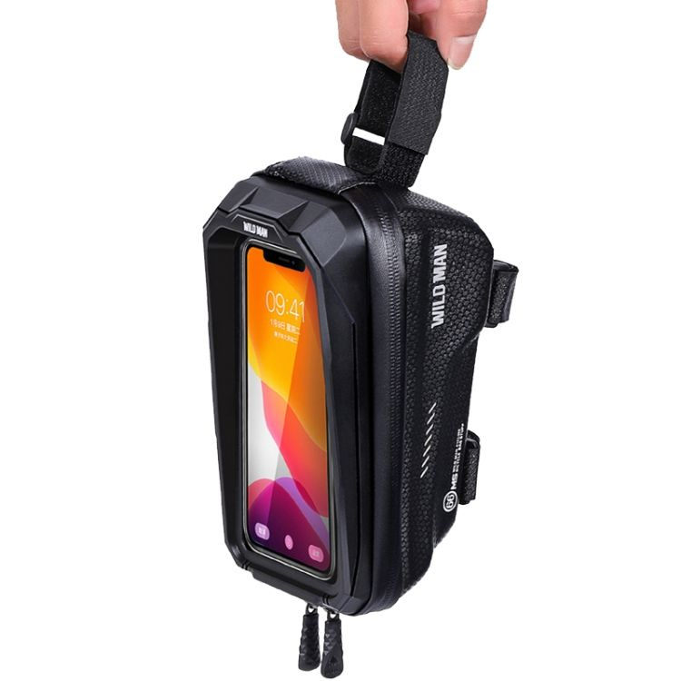 WILDMAN sakwa rowerowa na ramę na zamek 1,2L (4" - 7") MS66 czarna