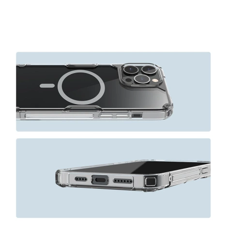 Nillkin Nature Pro armored case with MagSafe for iPhone 15 Pro Max - white