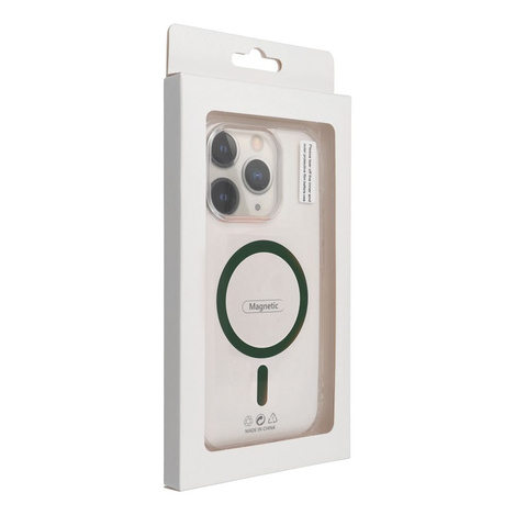 Drop Glue Colorful Ring Mag Cover kompatybilny z MagSafe pasuje do SAMSUNG S25 ciemny zielony