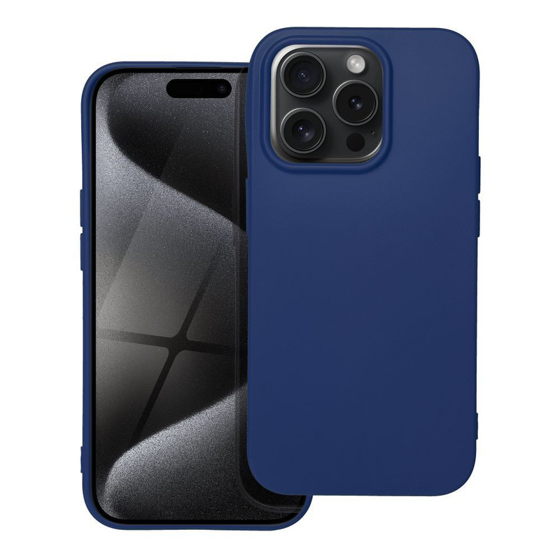 Futerał SOFT do IPHONE 15 PRO ciemny niebieski