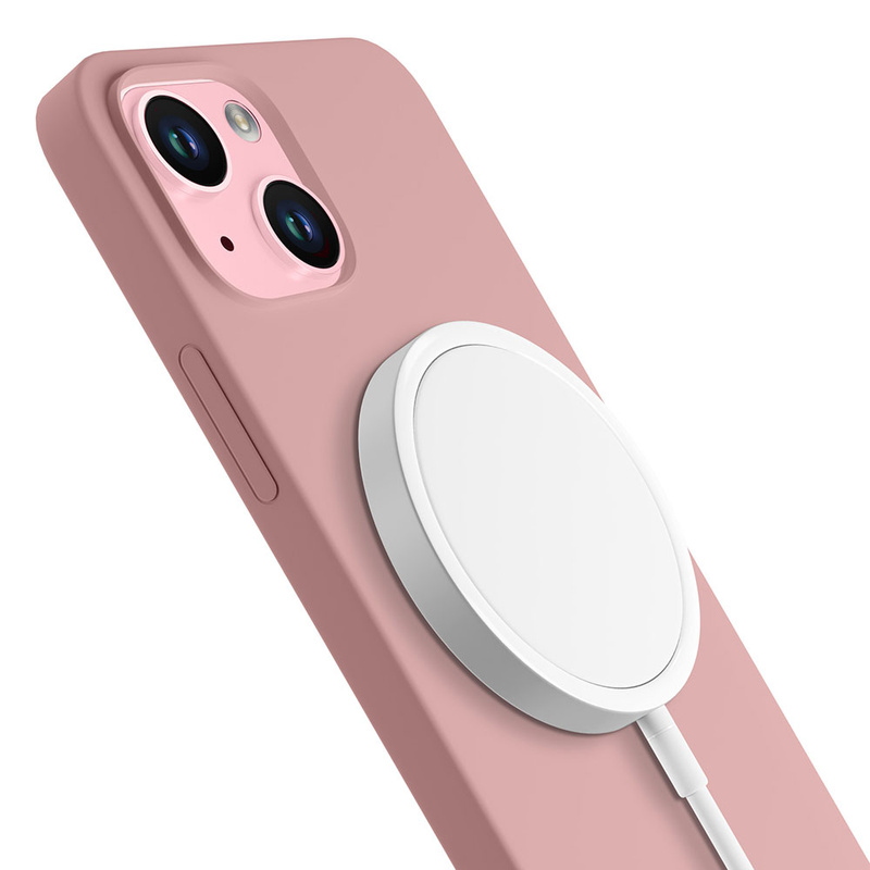 Apple iPhone 15 - 3mk Hardy Silicone MagCase Pink