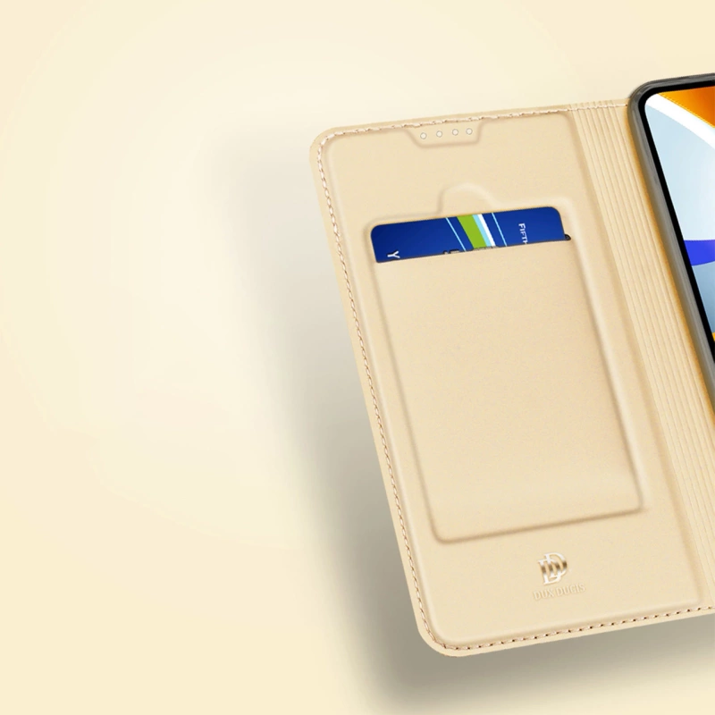 Dux Ducis Skin Pro case for Oppo Reno 8 Pro flip cover card wallet stand blue