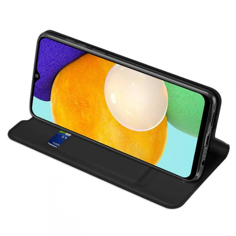 Schutzhülle VIVO Y01 / Y15S mit einem Flip Dux Ducis Skin Leder schwarz