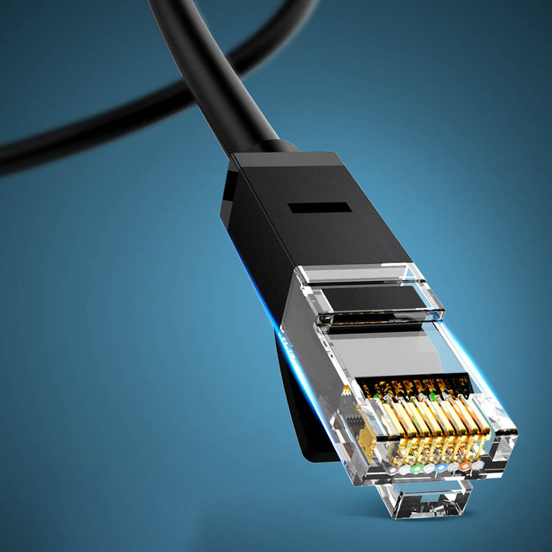 Ugreen płaski kabel sieciowy LAN Ethernet Cat. 6 3m czarny (NW102)