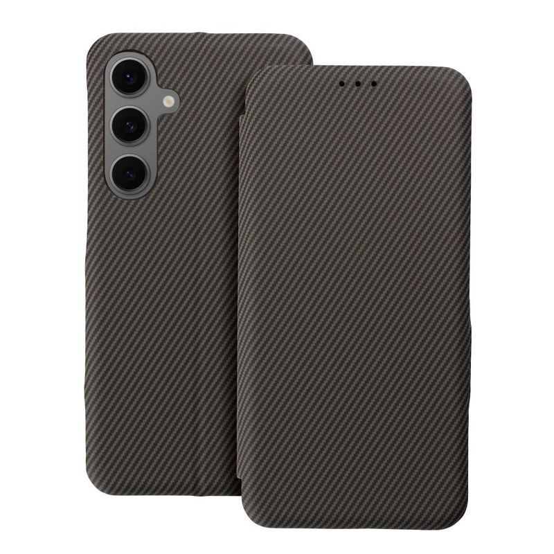 Kabura FOLIO Side Magnet do SAMSUNG S24 FE brązowy