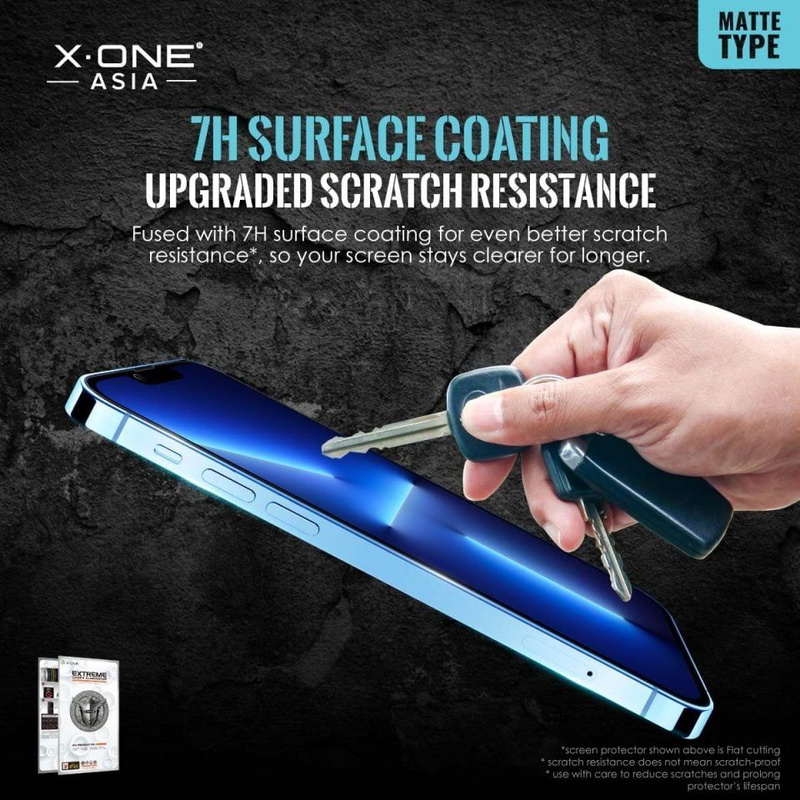 Szkło hartowane X-ONE Extreme Shock Eliminator 4th gen. Matowe - do iPhone 13 Pro Max/14 Plus