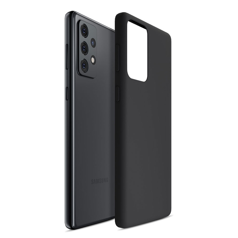 3MK SILICONE CASE SAMSUNG A52 4G/5G A52s 5G BLACK
