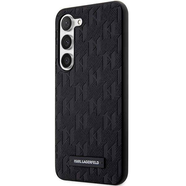 Oryginalne Etui KARL LAGERFELD hardcase Saffiano Mono Metal Logo KLHCS24SSAKLHPK do Samsung Galaxy S24 czarny
