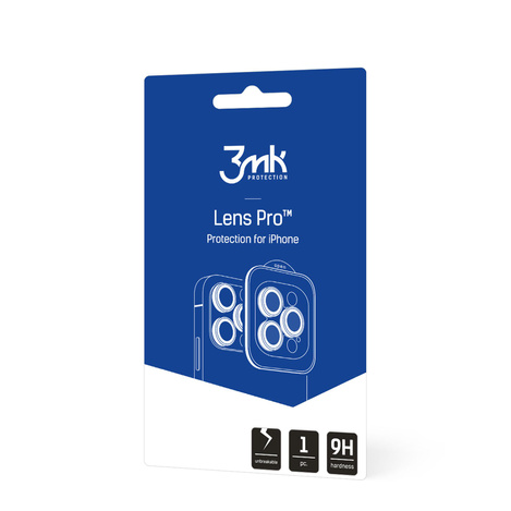 3MK Lens Protection Pro iPhone 15 6.1" niebieski/blue Ochrona na obiektyw aparatu z ramką montażową 1szt.