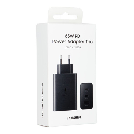 Samsung wall charger 2x USB Type C / USB 65W black (EP-T6530NBEGEU)