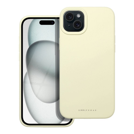 Futerał Roar Cloud-Skin - do iPhone 15 Plus Jasnożółty