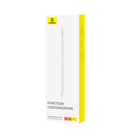 Baseus Smooth Writing 2 Stylus mit aktiver Spitze für iPad mit austauschbarer Spitze – Weiß