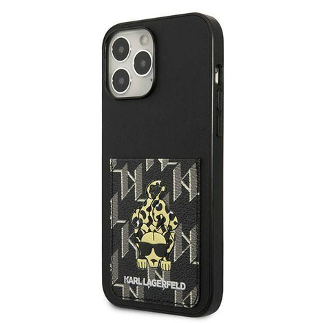 Case IPHONE 13 PRO MAX Karl Lagerfeld Hardcase Karlimals Cardslot (KLHCP13XCANCNK) black