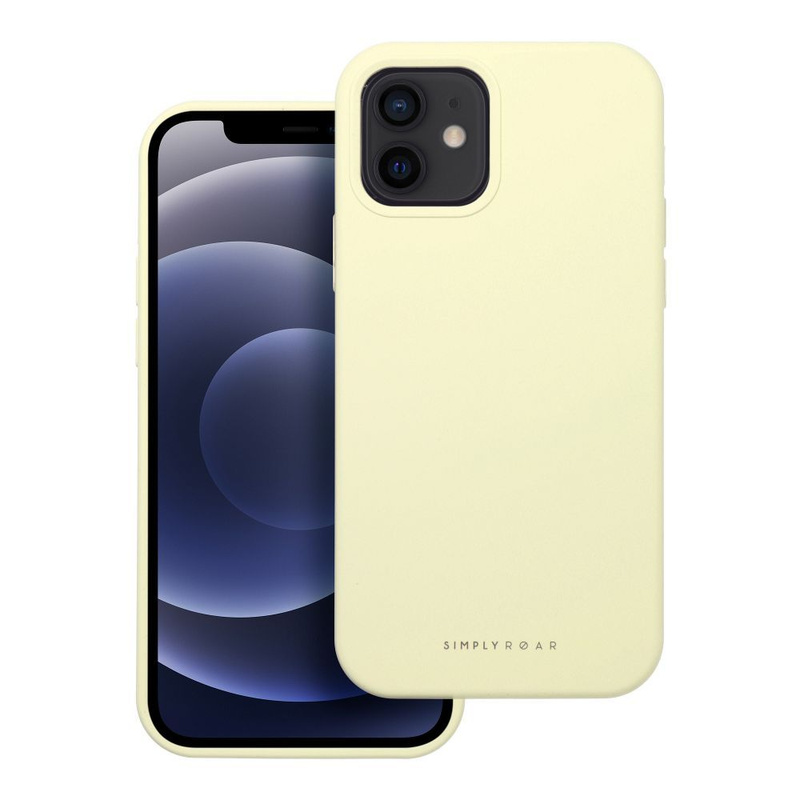 Futerał Roar Cloud-Skin - do iPhone 12 Jasnożółty