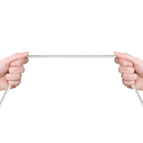 Dudao przewód kabel USB Typ C 2.1A 1m biały (L4T 1m white)