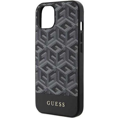 Oryginalne Etui IPHONE 13 / 14 / 15 Guess Hardcase IML 4G MagSafe (GUHMP15SHGCFSEK) czarne