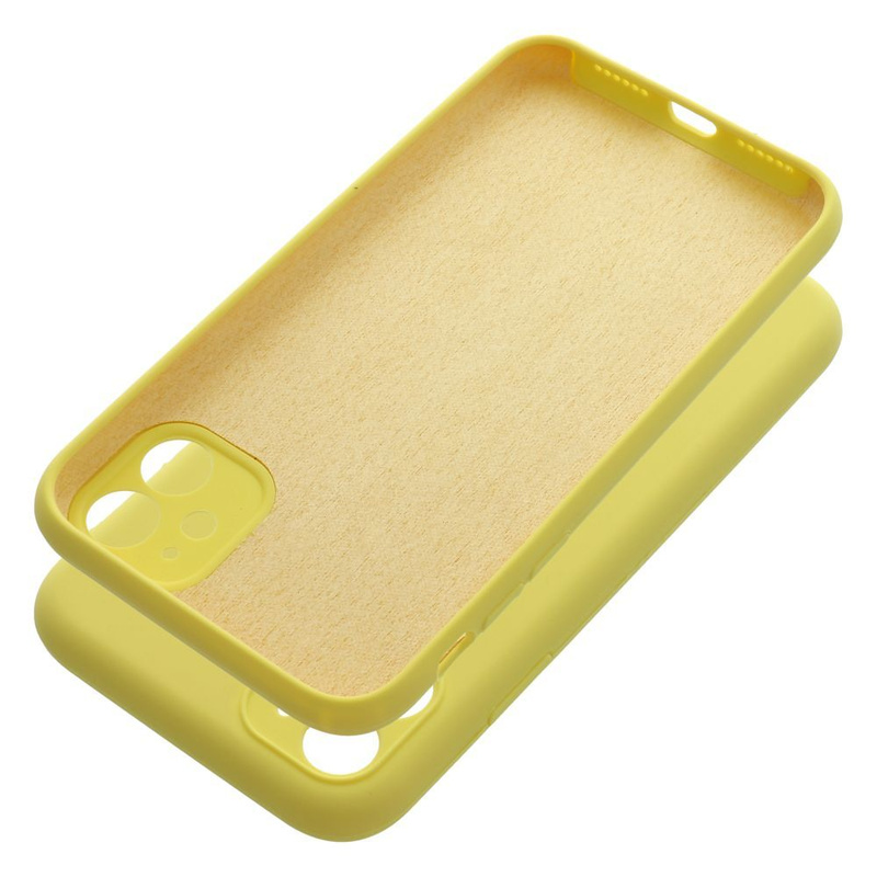 Futerał SILICONE 2mm do IPHONE 11 żółty