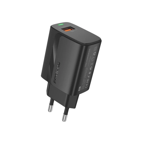 FONENG ładowarka sieciowa EU64 18W 1xUSB QC3.0 + kabel Micro Czarny
