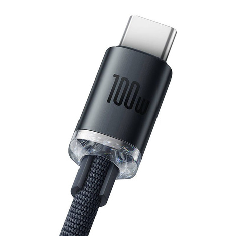 Baseus Crystal Shine Series Fast Charging Data Cable USB to Type-C 100W 1.2m Black