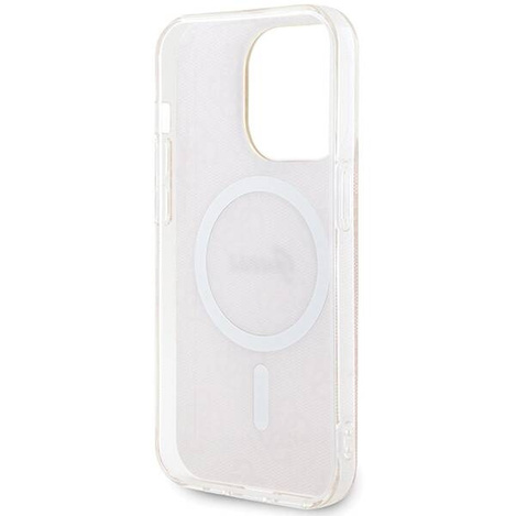 Oryginalne Etui GUESS hardcase IML 4G MagSafe GUHMP15LH4STP do Iphone 15 Pro różowy