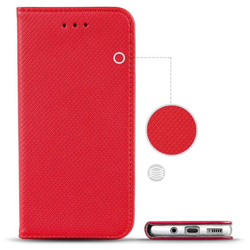 Etui REALME 8 / 8 PRO portfel z klapką Flip Magnet czerwone