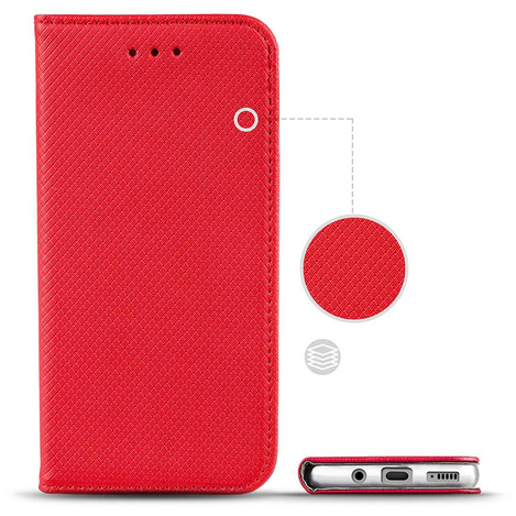 Etui Flip Magnet  IPHONE 7 czerwony 