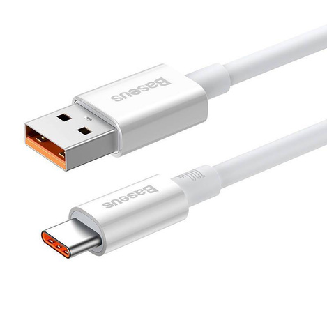 BASEUS kabel USB A do Typ C PD 100W 1m biały P10320102214-00