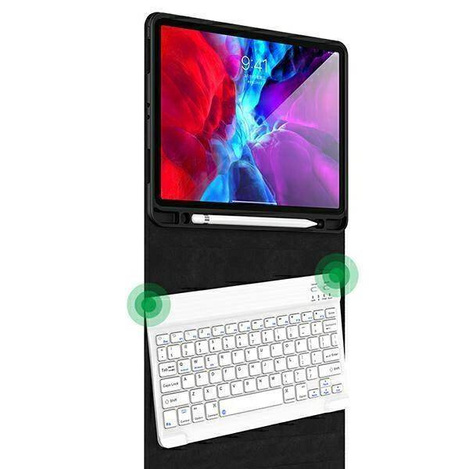 Schutzhülle IPAD PRO 11.0 2021 USAMS Winro Keyboard Weiße Tastatur (IP011yrxx03) violett