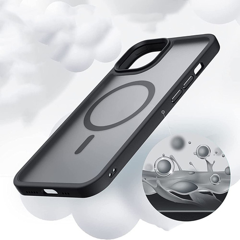 Schutzhülle IPHONE 14 PRO Tech-Protect Magmat MagSafe Matte schwarz