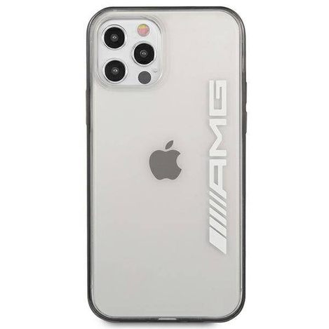 Etui IPHONE 12 PRO MAX Mercedes AMG Hardcase Metallic Painted (AMHCP12LAESLBK) transparentne