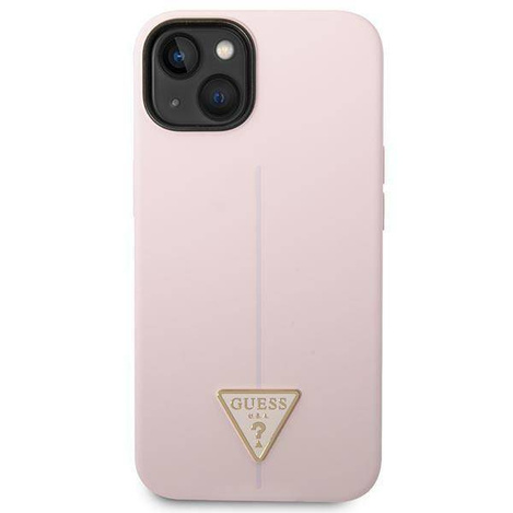 Etui IPHONE 14 PLUS Guess Hardcase Silicone Triangle fioletowe