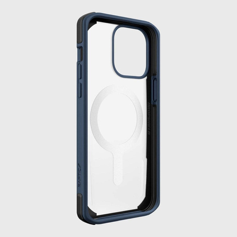 Raptic X-Doria Secure Case für iPhone 14 Pro Max mit gepanzerter MagSafe-Hülle blau