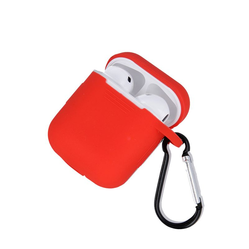 Etui do Airpods / Airpods 2 czerwone z haczykiem