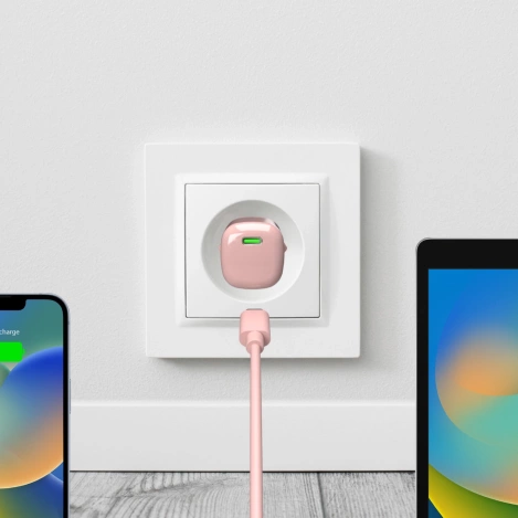 Puro 20W GaN USB-C Wandladegerät – Rosa