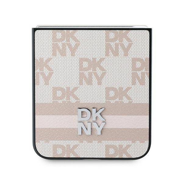 DKNY DKHCZF6PCPTSSP Z Flip6 F741 różowy/pink Chequered Pattern Printed Stripes