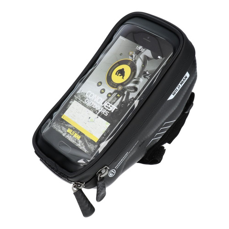 Uchwyt rowerowy / torba z pokrowcem na kierownice, na zamek WILDMAN E1 1L 4" - 7"