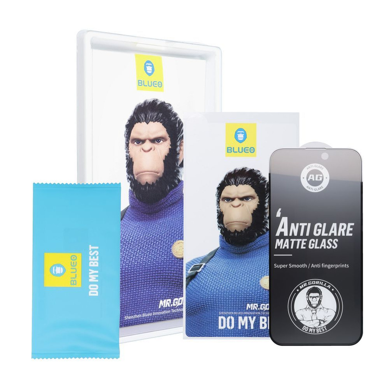 Szkło Hartowane 5D Mr. Monkey Glass - Apple iPhone XR/11   czarny (Strong Matte)