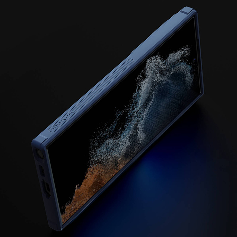 Nillkin S Case für Samsung Galaxy S22 Ultra gepanzerte Hülle mit Kameraabdeckung grün