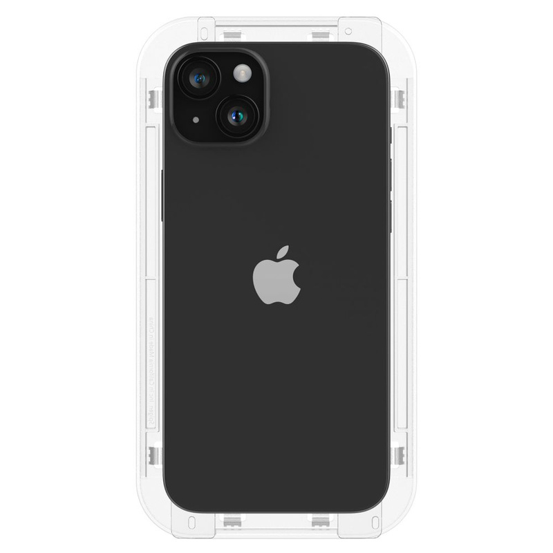 GEHÄRTETES GLAS Spigen GLAS.TR „EZ FIT“ FC 2ER-PACK IPHONE 15 PLUS SCHWARZ