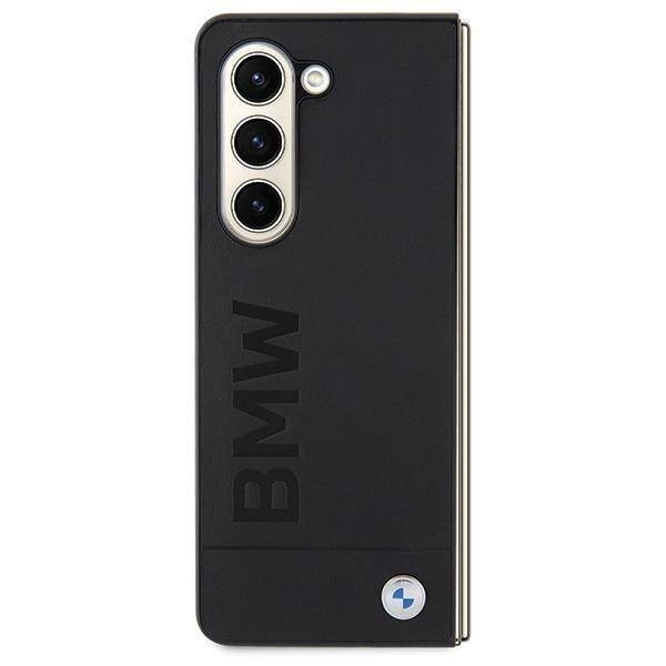 BMW Signature Logo Imprint Hülle für Samsung Galaxy Z Fold 5 – Schwarz