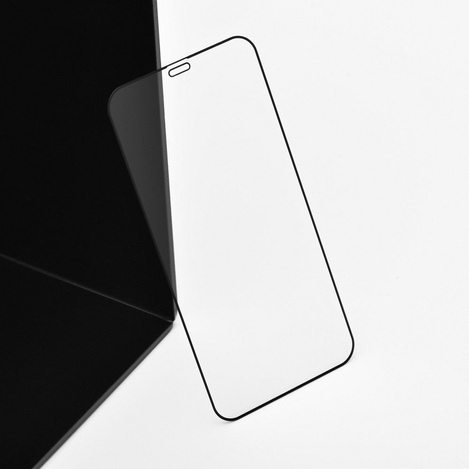 5D Full Glue Tempered Glass - do Samsung Galaxy S21 Ultra (hole) czarny