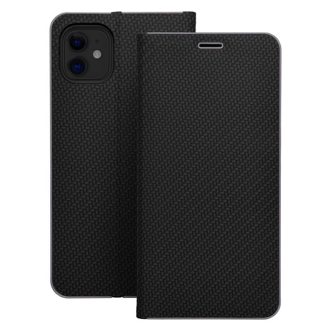 Kabura LUNA Book Carbon do IPHONE 16 Plus czarny