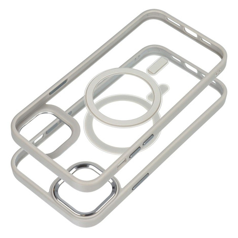 Futerał Color Edge Mag Cover kompatybilny z MagSafe do IPHONE 15 PLUS tytanowy szary