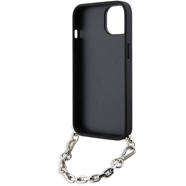 Karl Lagerfeld KLHCP14SSACKLHPK iPhone 14 6.1&quot; black/black hardcase Saffiano Monogram Chain