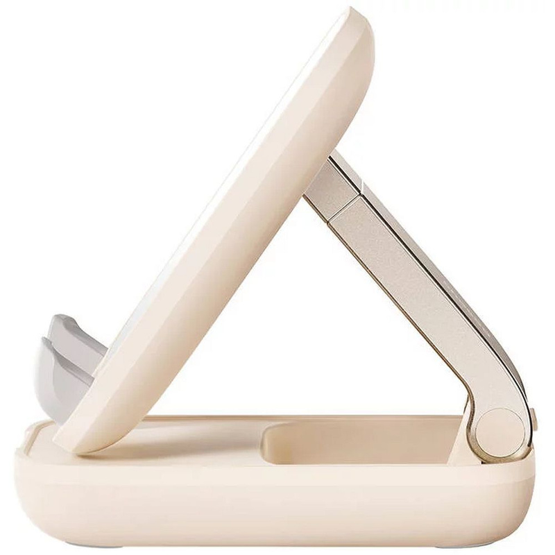 Verstellbarer Telefonständer mit Spiegel Baseus Seashell Series – Beige