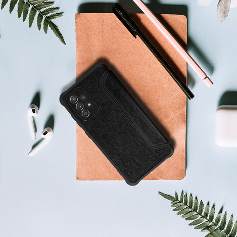 Kabura Razor Leather Book do Samsung Galaxy A52/A52S czarna