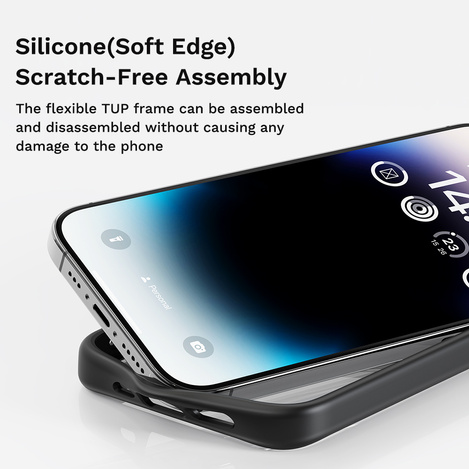 Rock Etui Guard Series do Iphone 16 przezroczysto-czarne